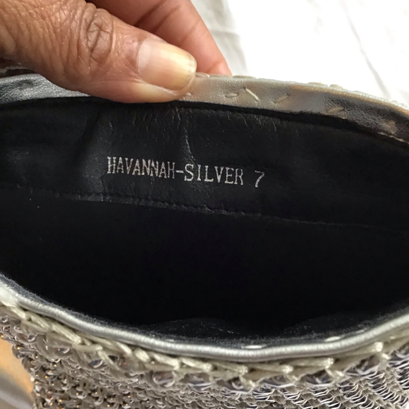 Azalea Wang Women Stunning Party Ankle Boots & Booties Silver Chain-links Size 7 - Picture 11 of 12